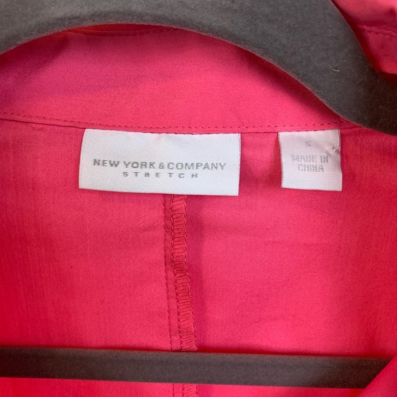 New York & Company Short Sleeve Button Down Blouse - Picture 5 of 6